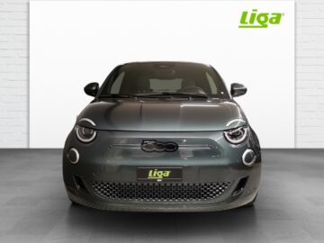 Fiat 500 E Armani green