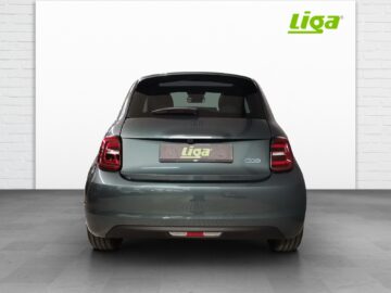 Fiat 500 E Armani green